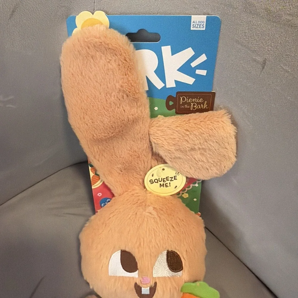BARK Spring Picnic in the Bark Veggie Reggie Dog Animal Plush Toy For All Dog Sz